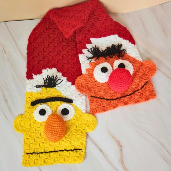 Bert and Ernie Character Scarf.