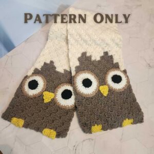 owl scarf pattern