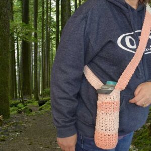 crochet water bottle pouch